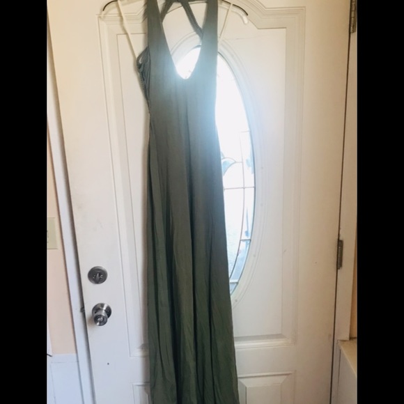 Luxurious Jumpsuit Romper Sexy Green Color In Bag Fits Sizes Small 4 5 6 - Picture 5 of 6